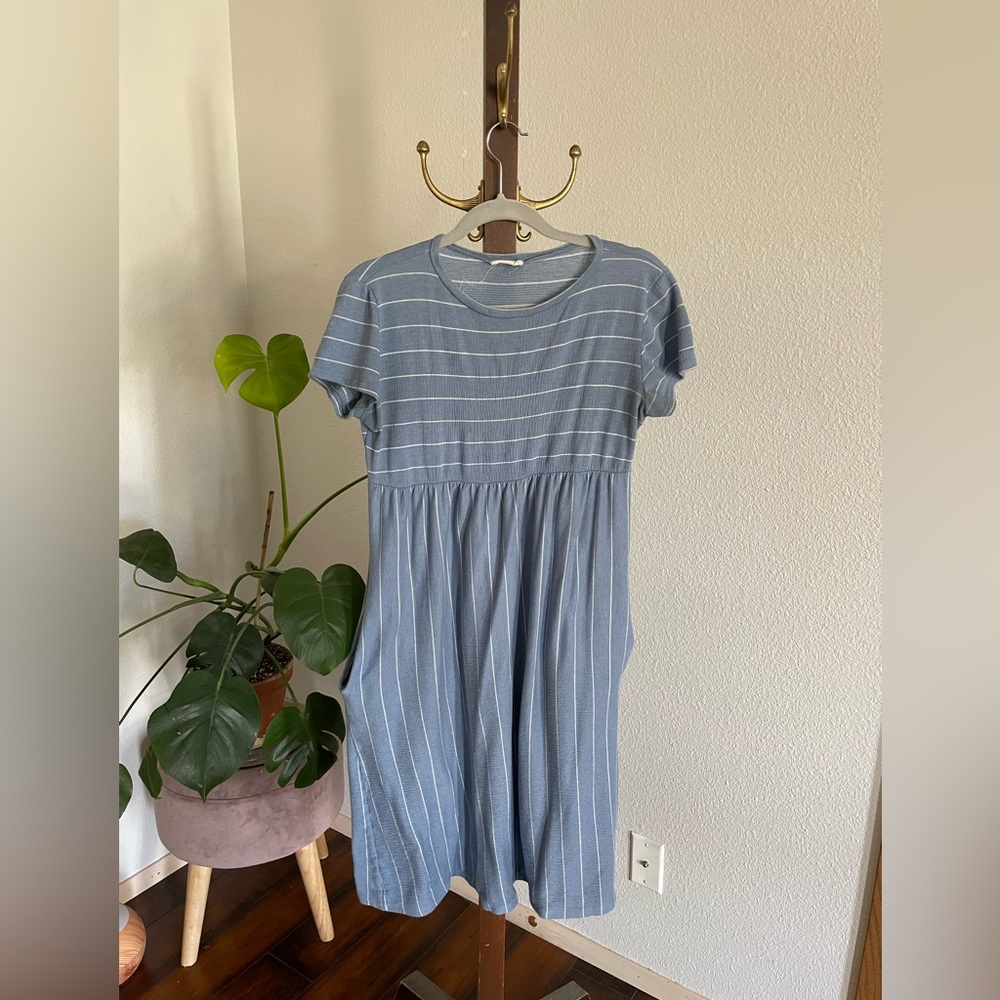 Blue Stripped FLAMINGO URDAN dress